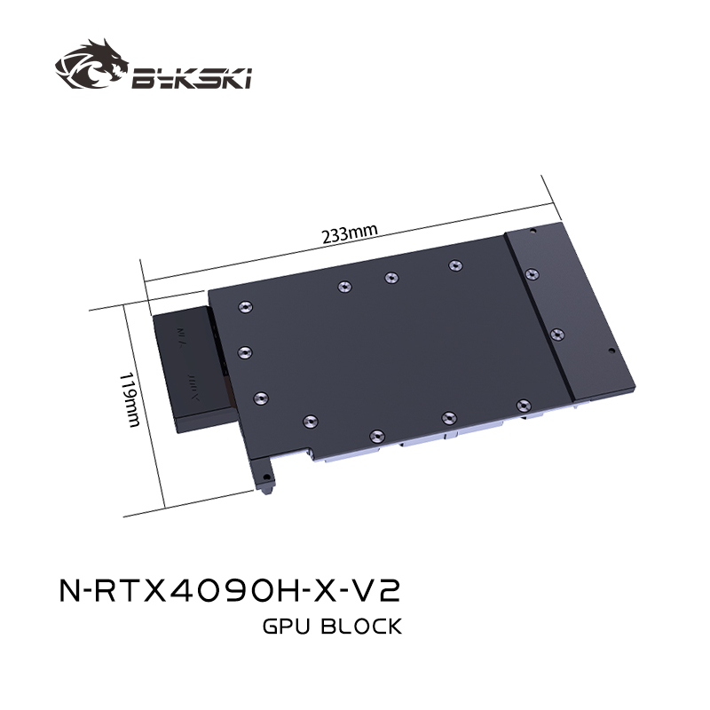 Rtx 4090 Water Block - Bykski GPU Block untuk Kartu Grafis