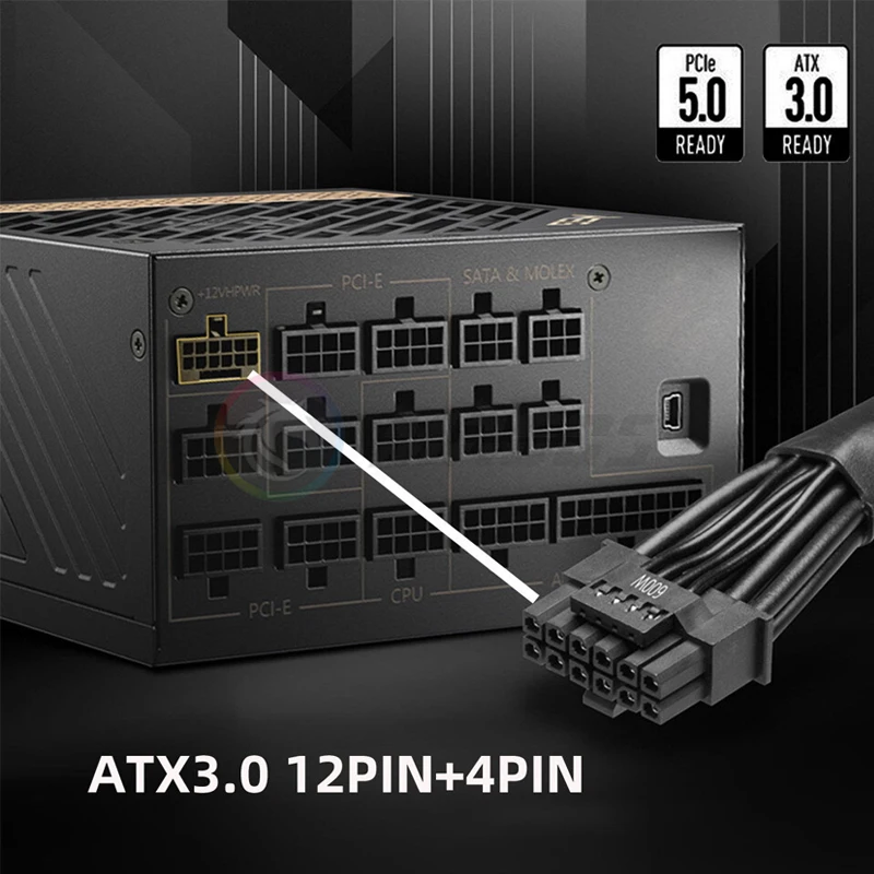 12V HPWR ATX3.0 PCI-E 5.0 Kabe - Dual 8Pin To 16Pin 12Vhpwr Cable ulasan dan harga